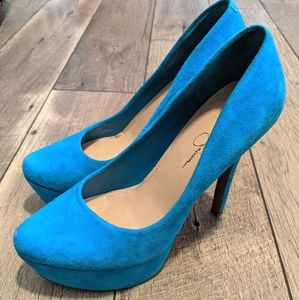 Jessica Simpson Women's Waleo Aquadesiac Kid Suede